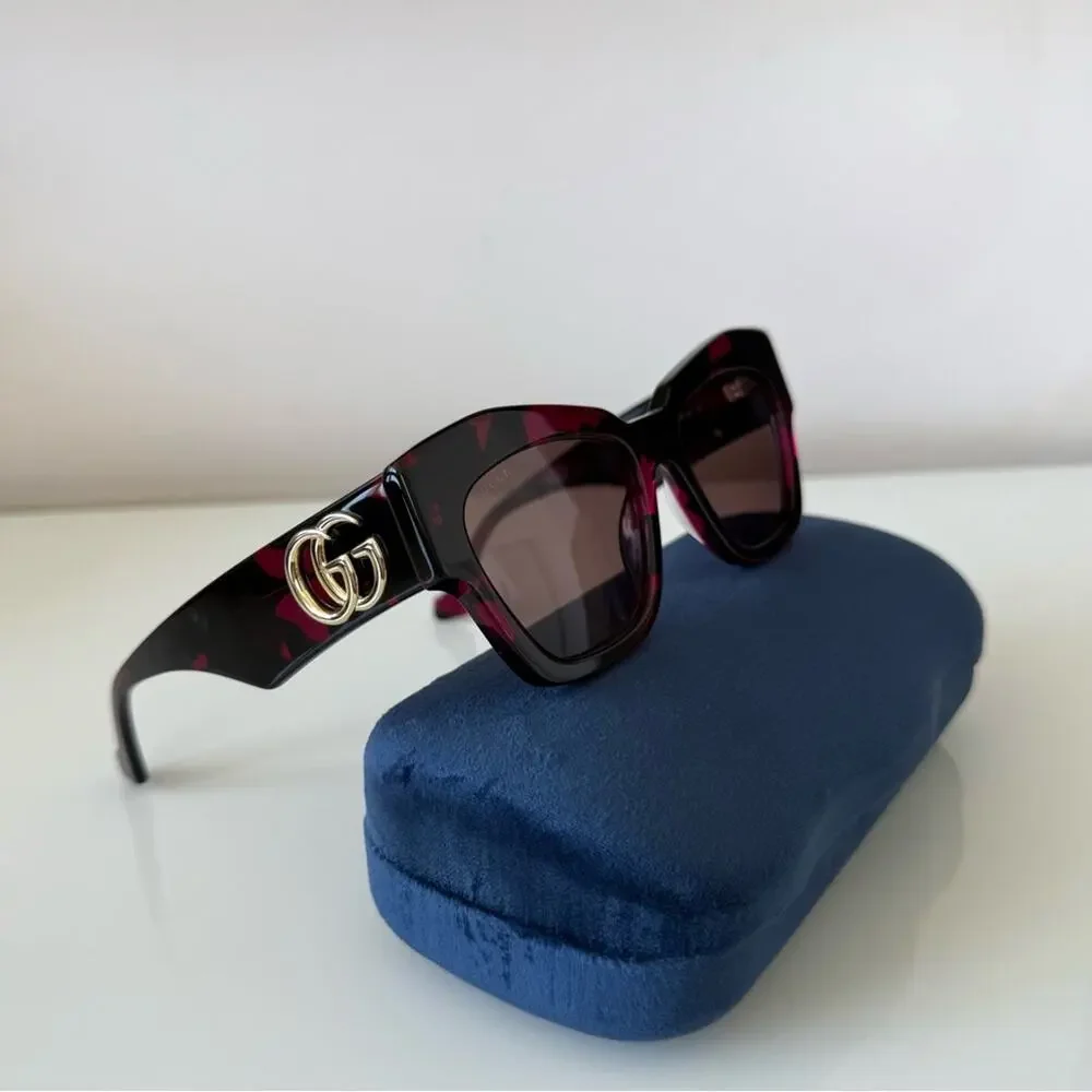 Gucci women sunglasses GG1422S 004 Authentic Retail 450$ - Picture 2 of 9